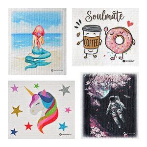 12-PK Eco-Friendly Swedish Dishcloths For Kitchen - Paper Towel Alternative